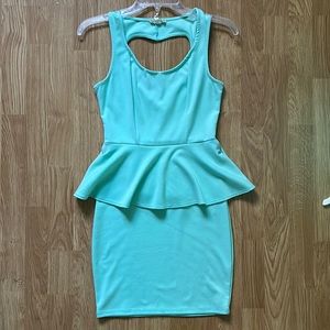 Flattering peplum dress